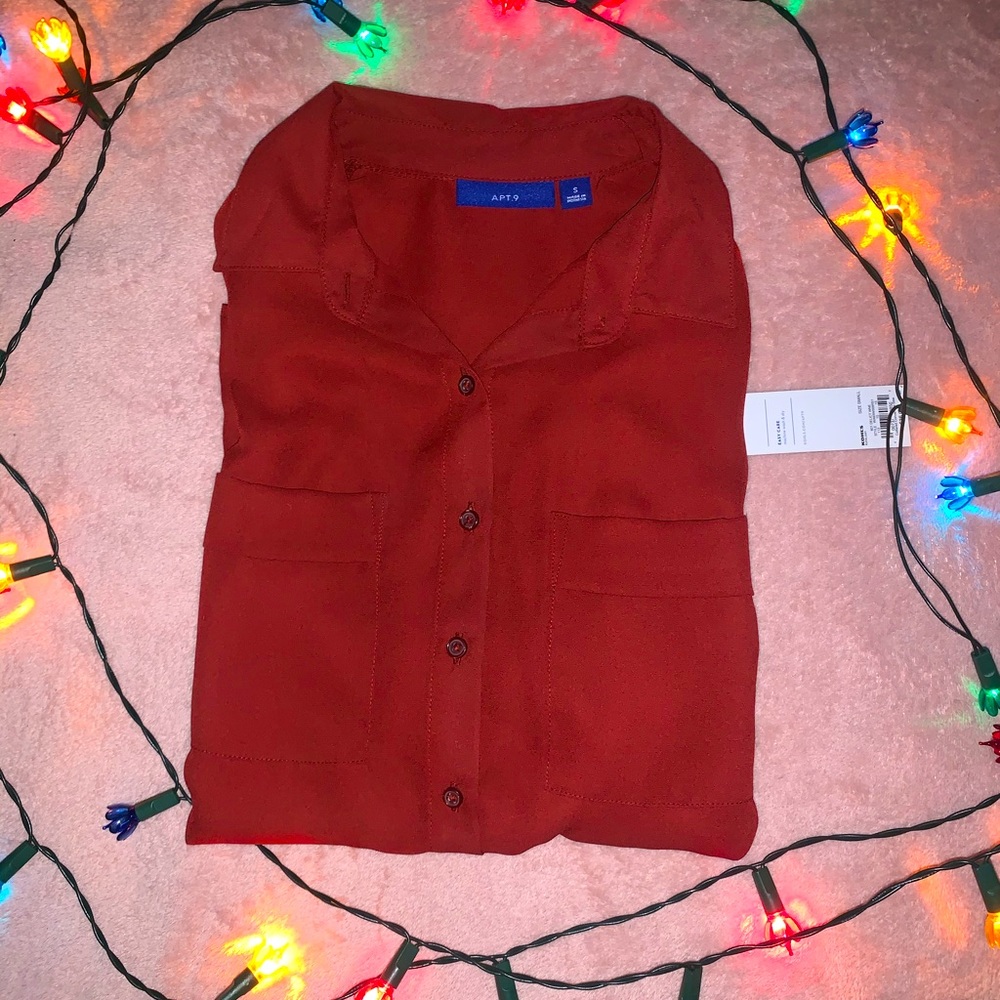 Apt9 Button Up Blouse